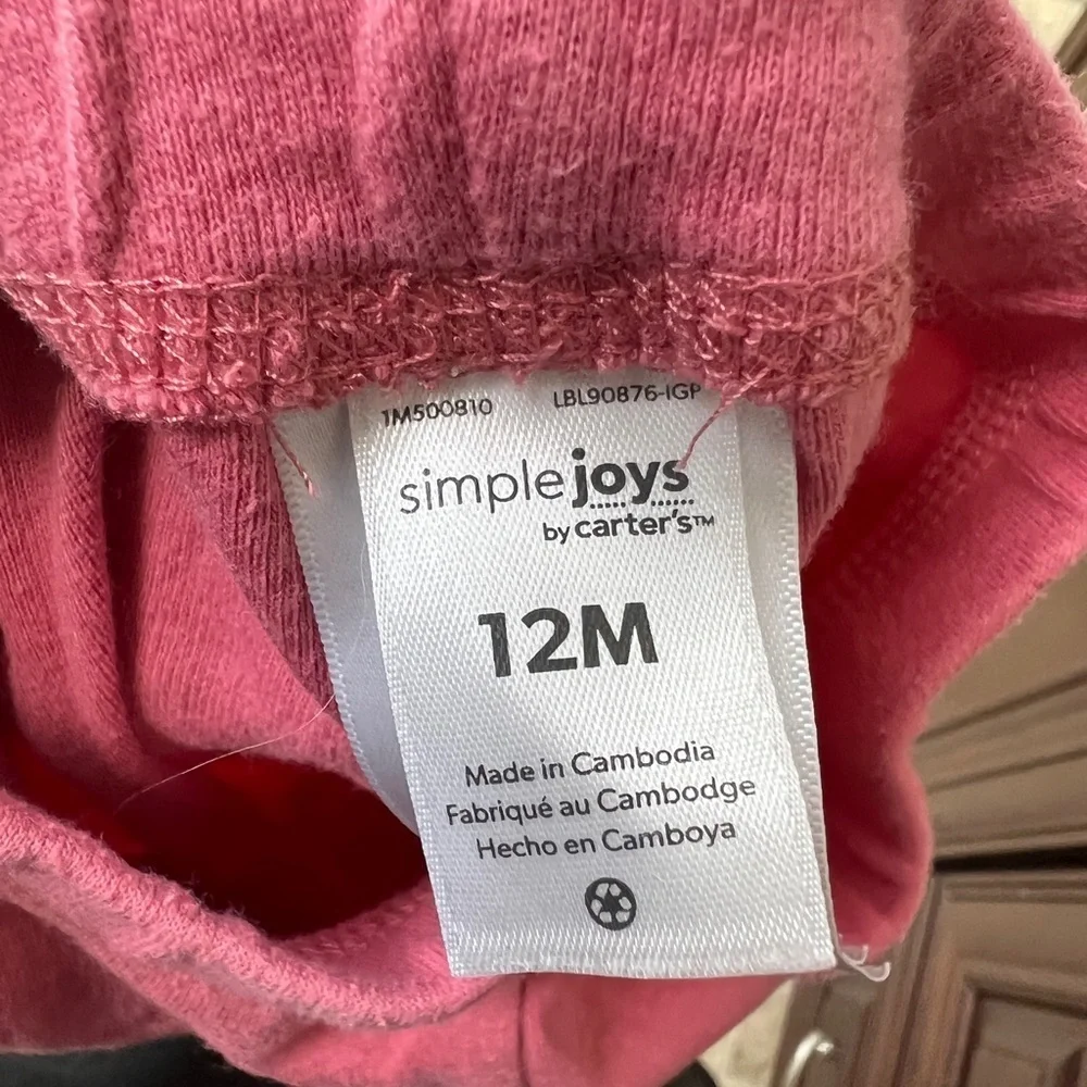 Simple Joys by Carter’s 12M Pink Girls Leggings Pants